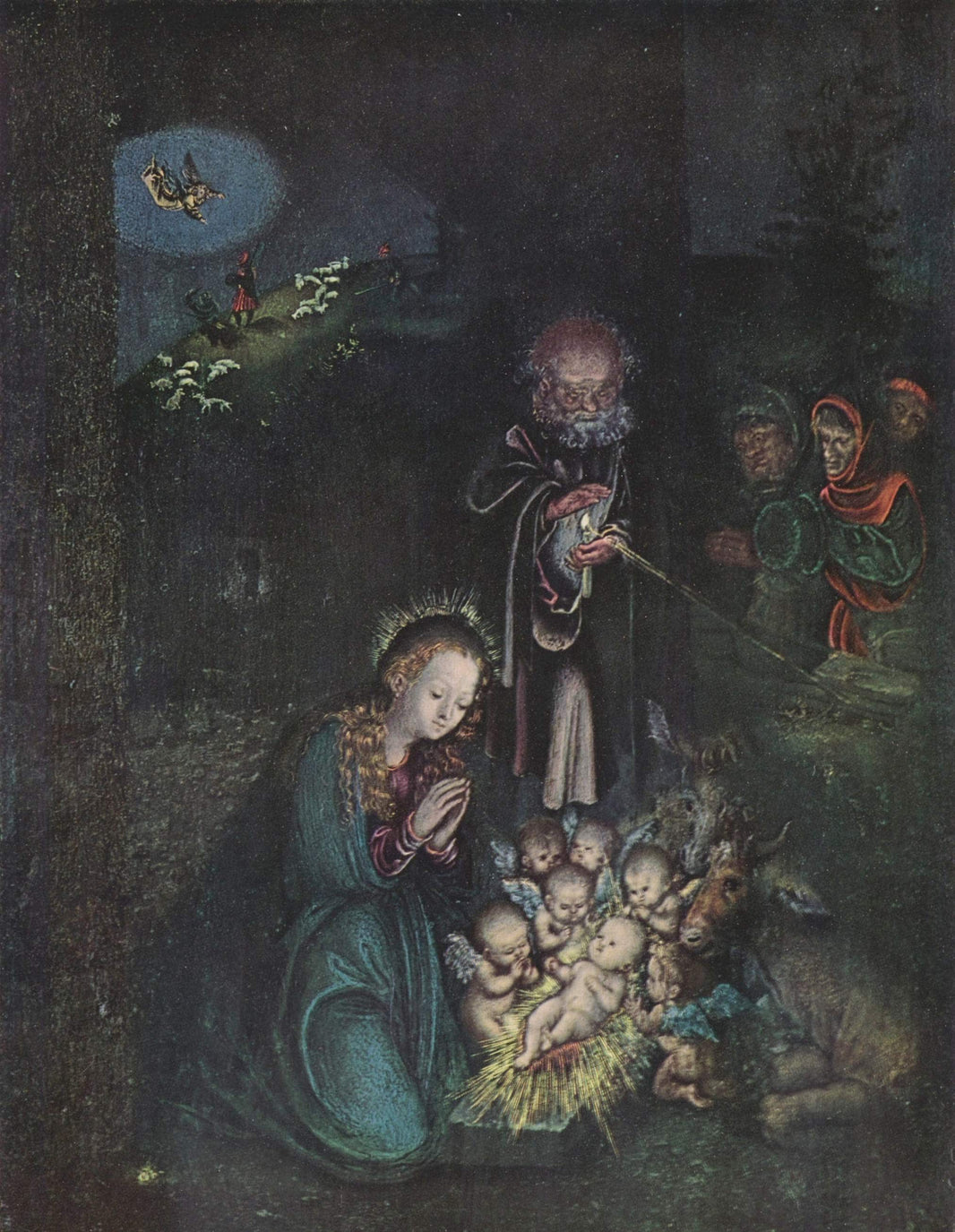 Nativity (Holy Night, Christmas) by Lucas Cranach the Elder — hand-painted cultural oil painting reproduction on canvas