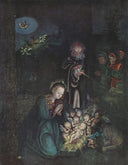 Nativity (Holy Night, Christmas) by Lucas Cranach the Elder — religion oil painting wall art, Northern Renaissance
