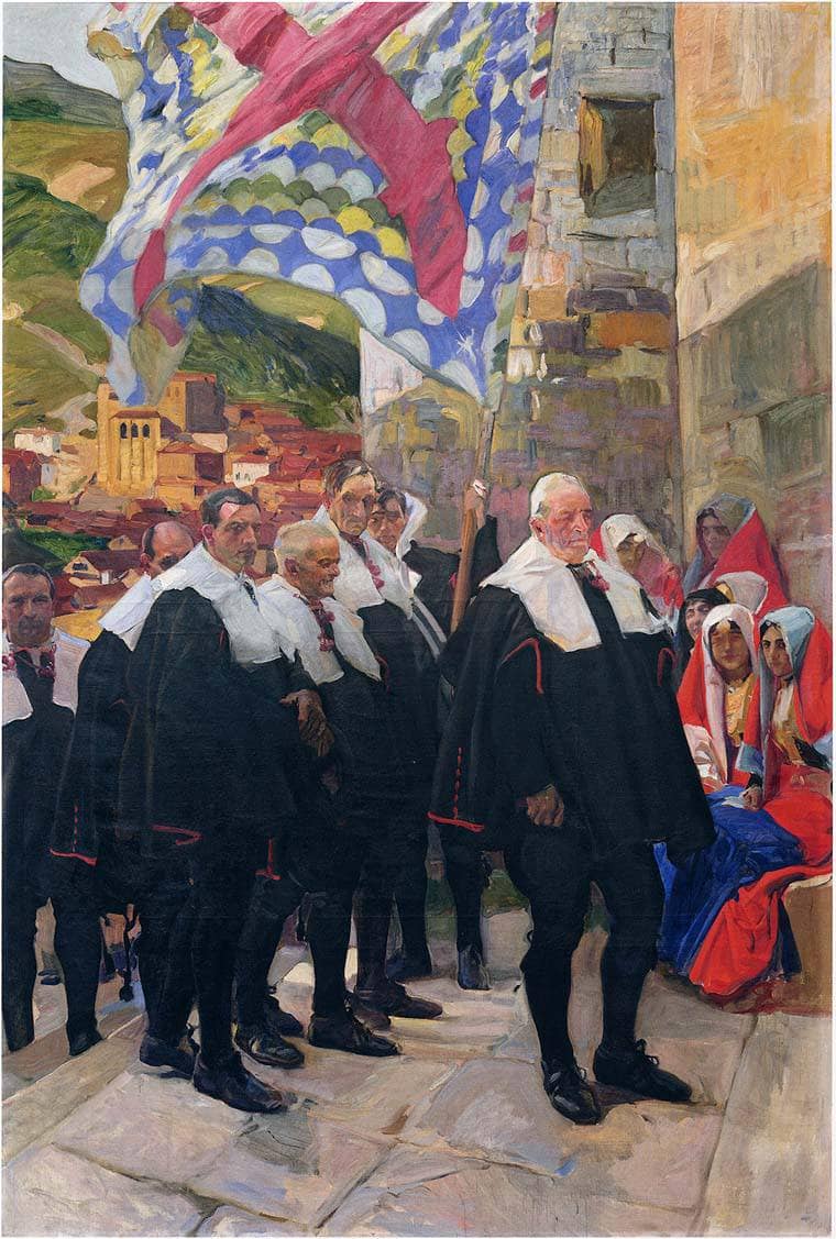 Navarre, the Town Council of Roncal by Joaquín Sorolla — hand-painted cultural oil painting reproduction on canvas