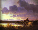 Near a Watering Place by Fyodor Vasilyev — rural oil painting wall art, Realism