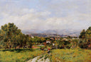 Near Antibes by Eugene Boudin — rural oil painting wall art, Impressionism