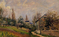 Near Moret by Alfred Sisley — hand-painted architectural oil painting reproduction on canvas