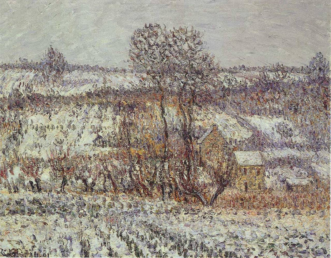 Near Pontoise by Gustave Loiseau — hand-painted botanical oil painting reproduction on canvas