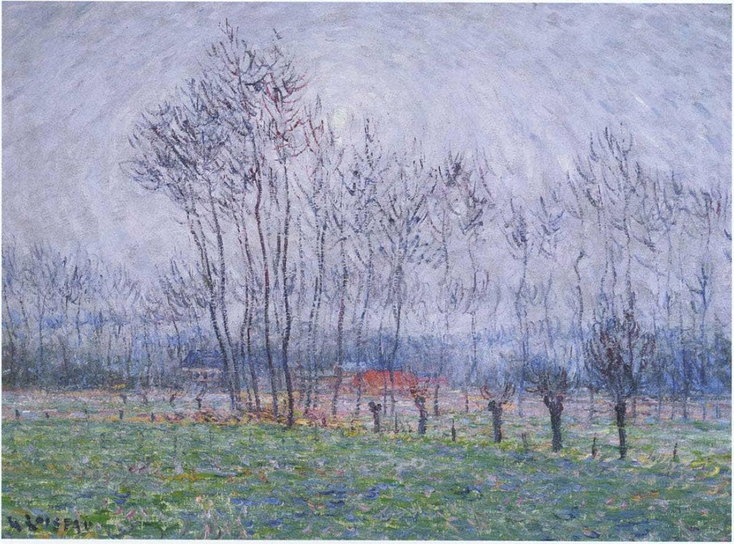 Near Saint Cyr by Gustave Loiseau — hand-painted botanical oil painting reproduction on canvas