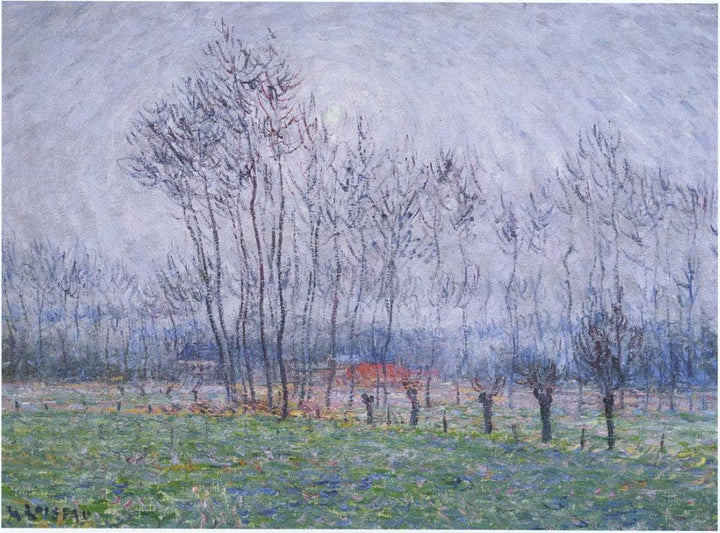 Near Saint Cyr by Gustave Loiseau — hand-painted botanical oil painting reproduction on canvas