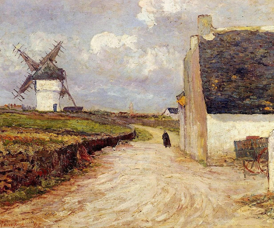 Near the Mill by Maxime Maufra — hand-painted architectural oil painting reproduction on canvas
