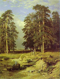 Near Yelabuga by Ivan Shishkin — hand-painted botanical oil painting reproduction on canvas