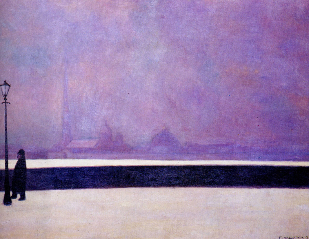 Neva, light fog by Felix Vallotton — hand-painted landscape oil painting reproduction on canvas