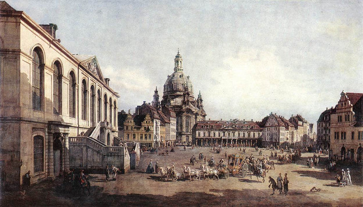 New Market Square in Dresden from the Jüdenhof - Bernardo Bellotto