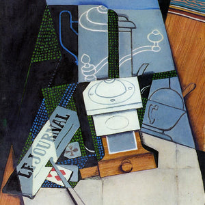 Newspaper with Coffee Mill by Juan Gris — Oil Painting Reproduction