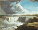 Niagara Falls from Table Rock by Samuel Morse — hand-painted landscape oil painting reproduction on canvas