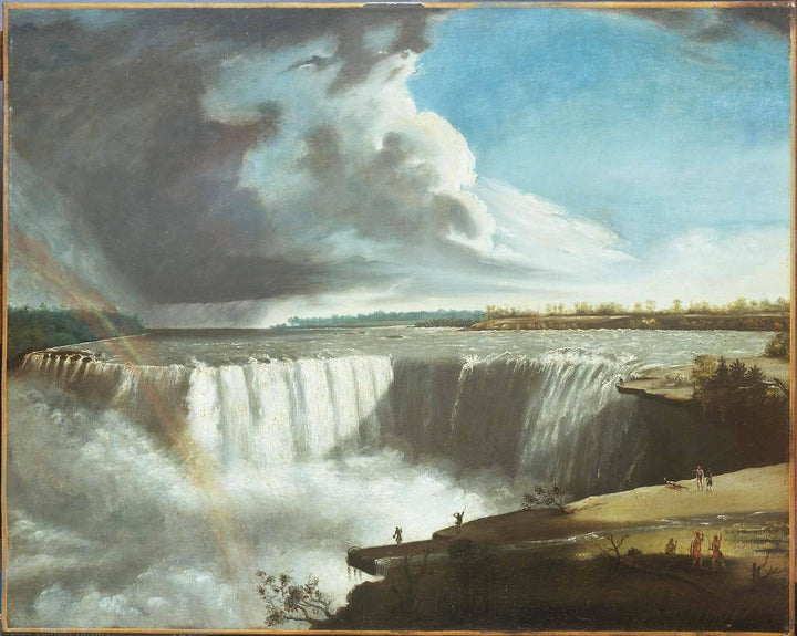 Niagara Falls from Table Rock by Samuel Morse — hand-painted landscape oil painting reproduction on canvas