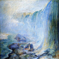 Niagara Falls by John Henry Twachtman — hand-painted landscape oil painting reproduction on canvas