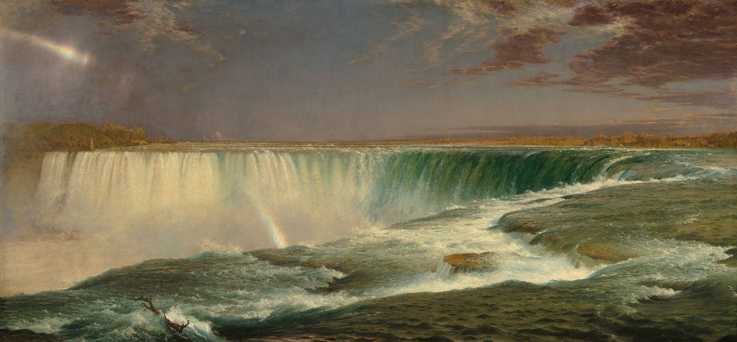 Niagara by Frederic Edwin Church, hand-painted eco oil painting reproduction on canvas