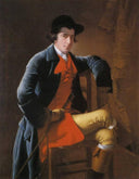Nicholas Heath by Joseph Wright — male oil painting wall art, Romanticism