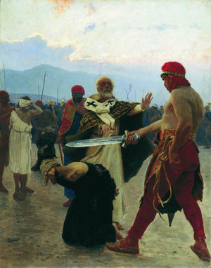 Nicholas of Myra eliminates the death of three innocent prisoners - Ilya Repin