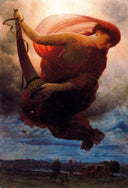 Night by Arnold Böcklin — hand-painted fantasy oil painting reproduction on canvas