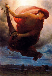 Night by Arnold Böcklin — hand-painted fantasy oil painting reproduction on canvas