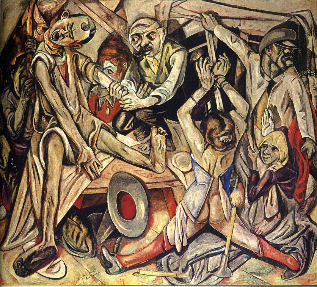 Night by Max Beckmann — hand-painted abstract oil painting reproduction on canvas