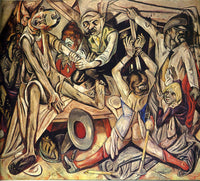 Night by Max Beckmann — hand-painted abstract oil painting reproduction on canvas