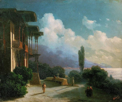 Night near Yalta in entryway