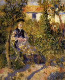 Nini in the Garden by Pierre-Auguste Renoir — hand-painted botanical oil painting reproduction on canvas