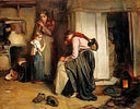 No Tidings from the Sea by Frank Holl — group oil painting wall art, Realism