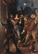 Nocturnal Serenade by Jan Steen — group oil painting wall art, Baroque