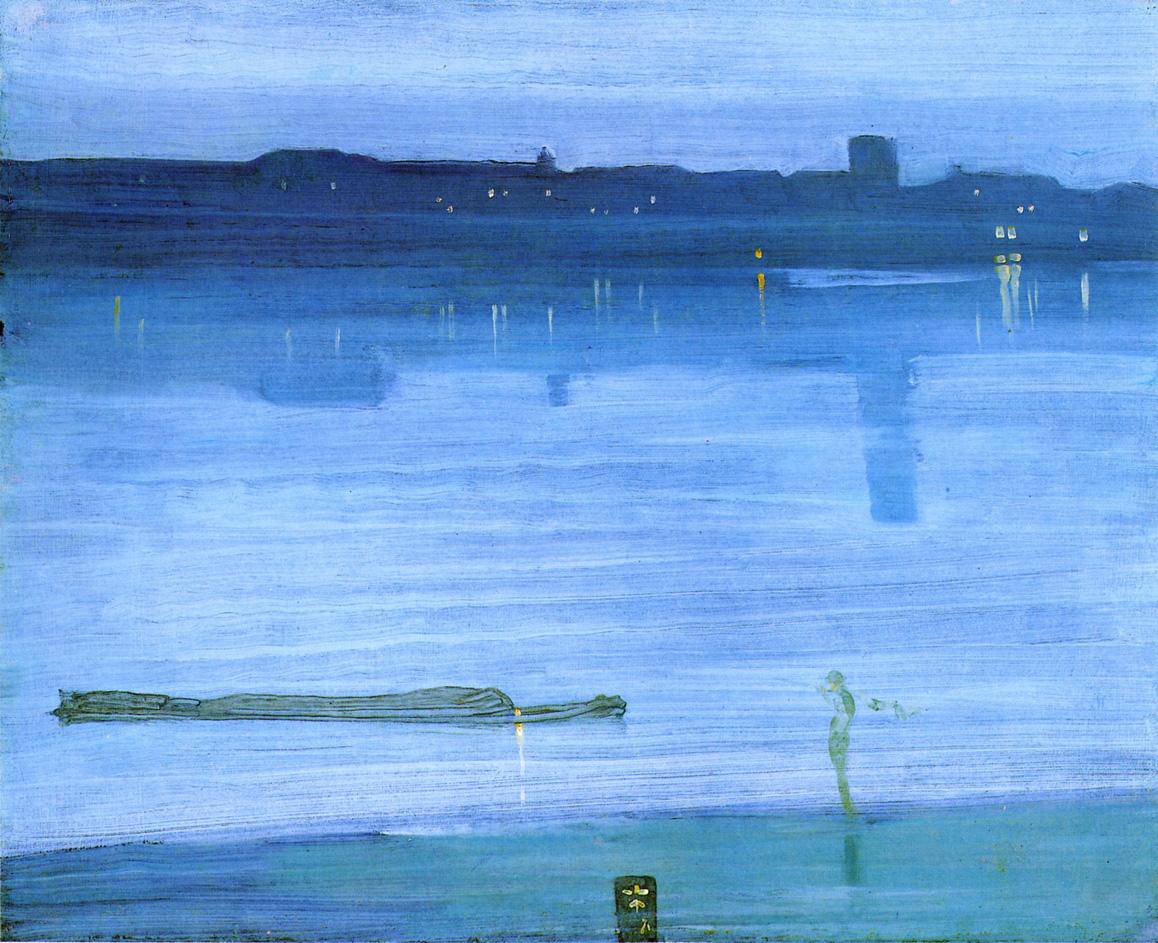 Nocturne, Blue and Silver: Chelsea - James McNeill Whistler