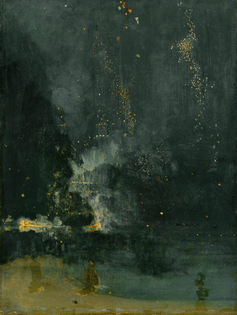 Nocturne in Black and Gold â the Falling Rocket on gallery wrap