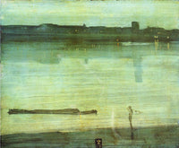 Nocturne in Blue and Green by James McNeill Whistler — hand-painted landscape oil painting reproduction on canvas