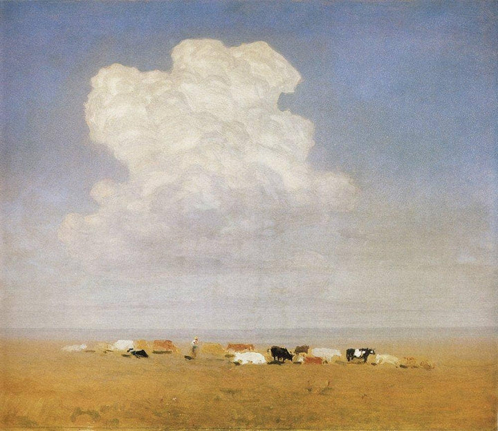 Noon. Herd in the steppe by Arkhyp Kuindzhi — hand-painted eco oil painting reproduction on canvas
