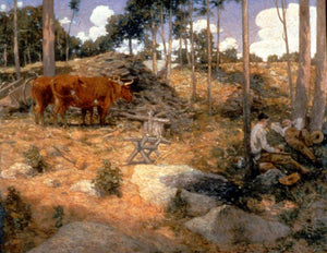 Noonday Rest in New England - Julian Alden Weir