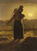 Norman Milkmaid by Jean-Francois Millet — hand-painted landscape oil painting reproduction on canvas