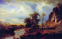 North Fork of the Platte Nebraska by Albert Bierstadt — hand-painted botanical oil painting reproduction on canvas