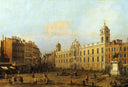 Northumberland House by Canaletto — city oil painting wall art, Baroque
