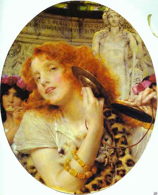 Bacchante by Sir Lawrence Alma-Tadema — hand-painted portrait oil painting reproduction on canvas