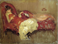 Note in Red, The Siesta by James McNeill Whistler — hand-painted portrait oil painting reproduction on canvas