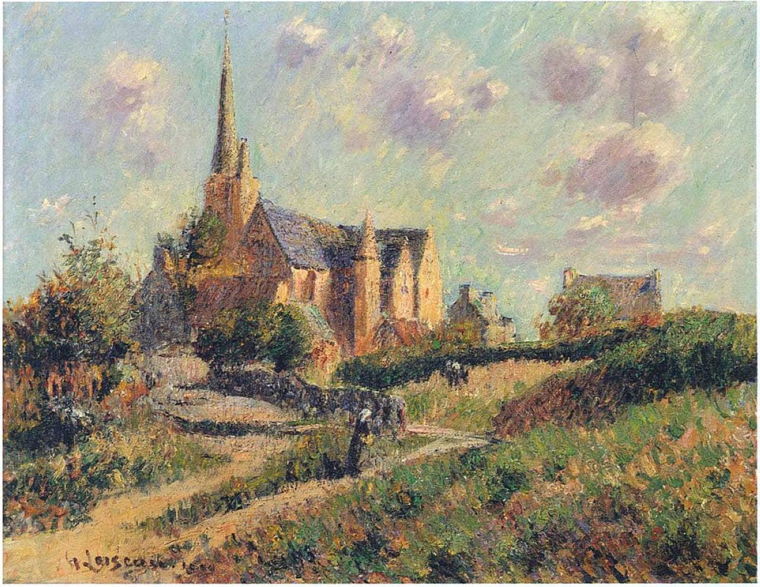 Notre Dame de la Clarte by Gustave Loiseau — hand-painted architectural oil painting reproduction on canvas