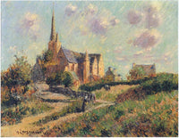 Notre Dame de la Clarte by Gustave Loiseau — hand-painted architectural oil painting reproduction on canvas