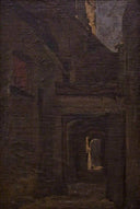 Street Scene by Walter Osborne — hand-painted architectural oil painting reproduction on canvas