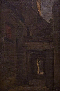 Street Scene by Walter Osborne — hand-painted architectural oil painting reproduction on canvas