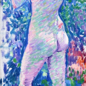 Nude from Behind, Fixing Her Hair