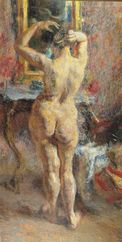 Nude from behind by Umberto Veruda — oil painting reproduction