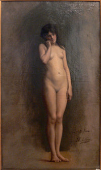Nude Girl by Jean-Leon Gerome — hand-painted nude oil painting reproduction on canvas