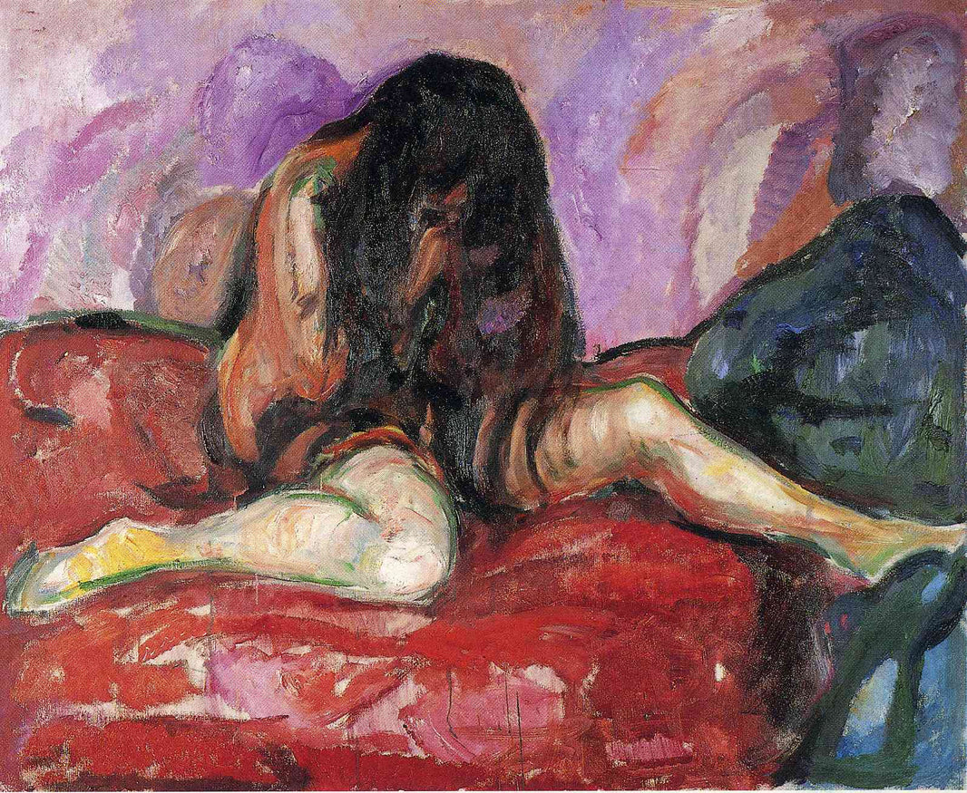 Nude I by Edvard Munch — hand-painted nude oil painting reproduction on canvas