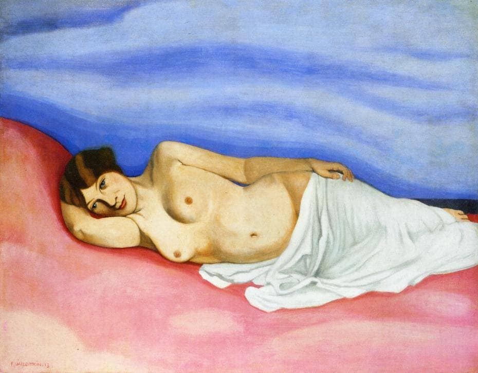 Nude in Bed by Felix Vallotton — hand-painted nude oil painting reproduction on canvas