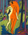 Nude in Orange and Yellow in master bedroom