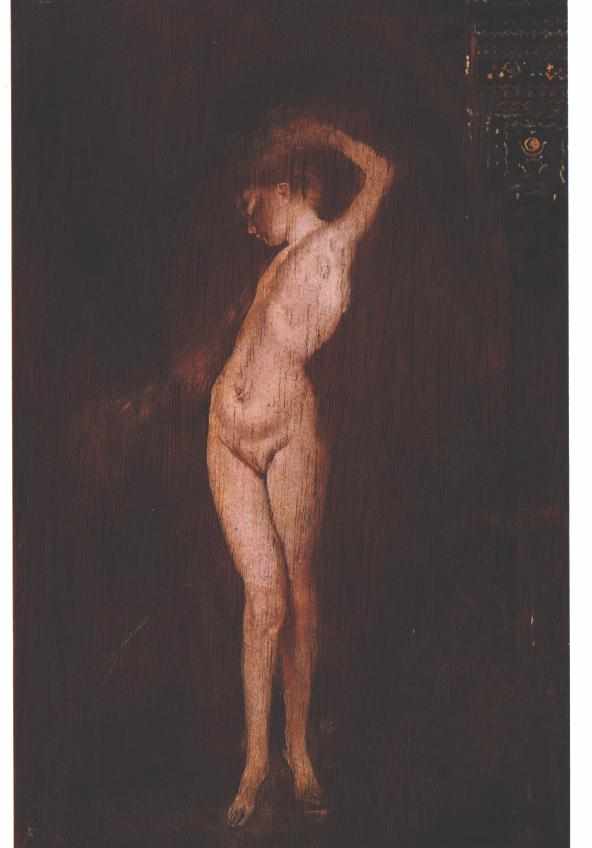 Nude of a young girl by Anton Romako — hand-painted nude oil painting reproduction on canvas