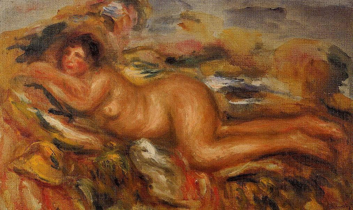 Nude on the Grass by Pierre-Auguste Renoir — hand-painted cultural oil painting reproduction on canvas